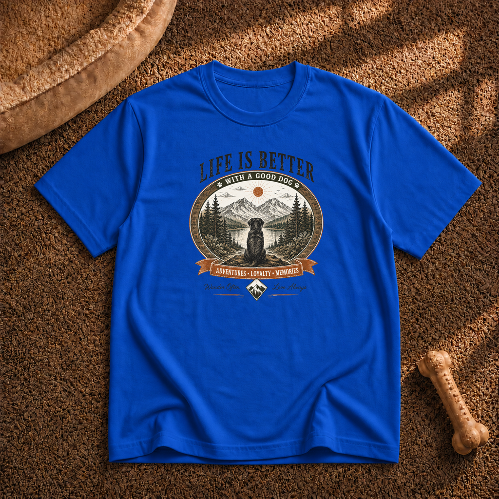Life Is Better With a Good Dog T-Shirt