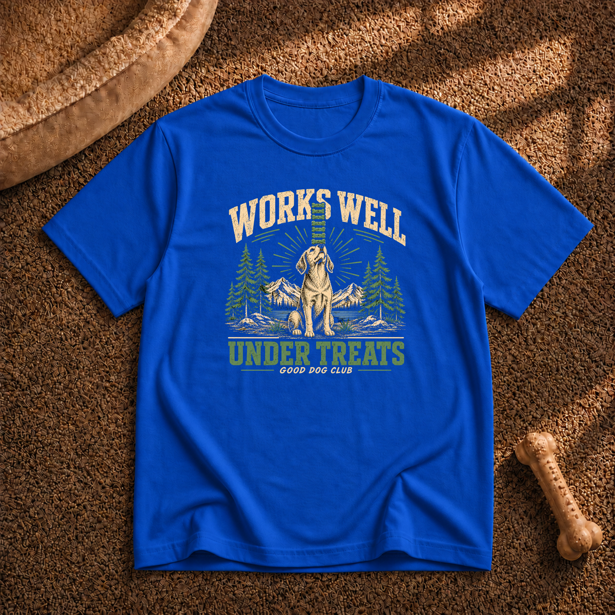 Works well under treats T-shirt