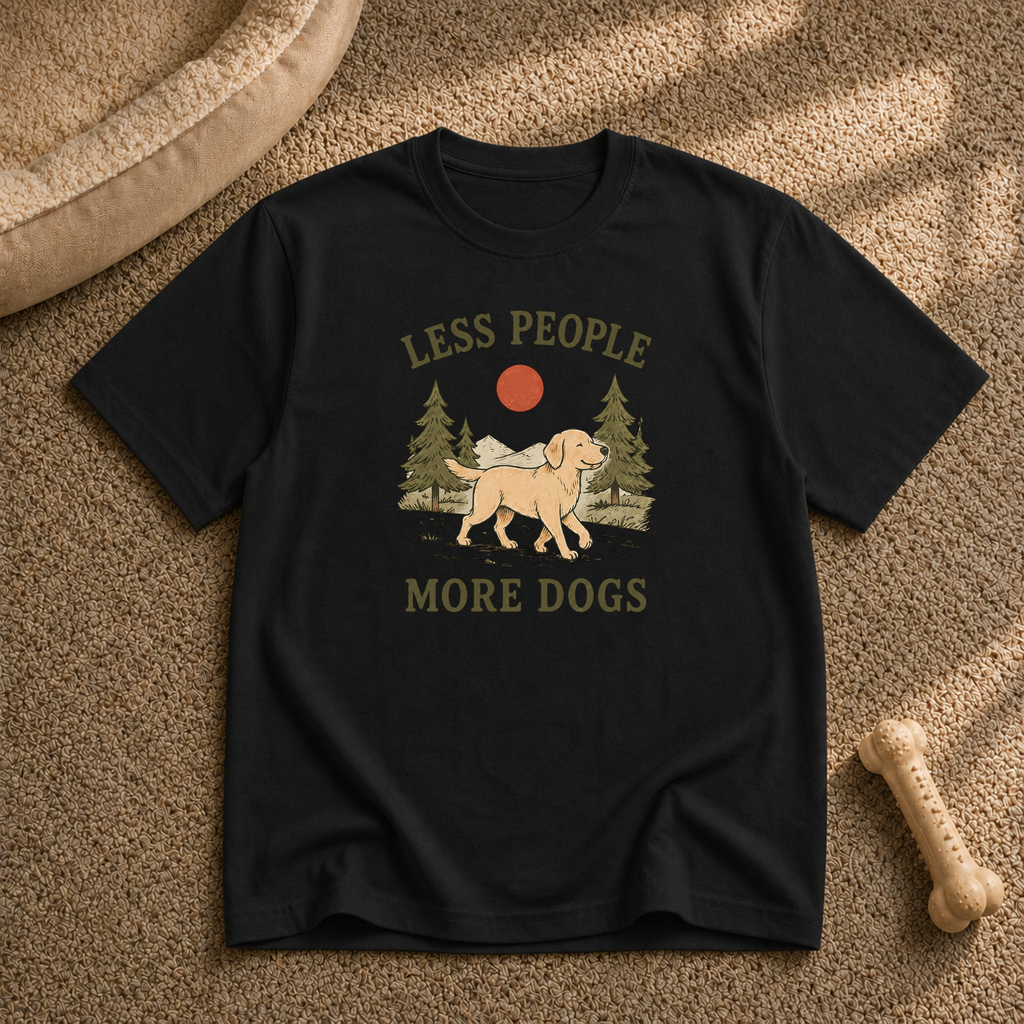 Less People More Dogs T-Shirt