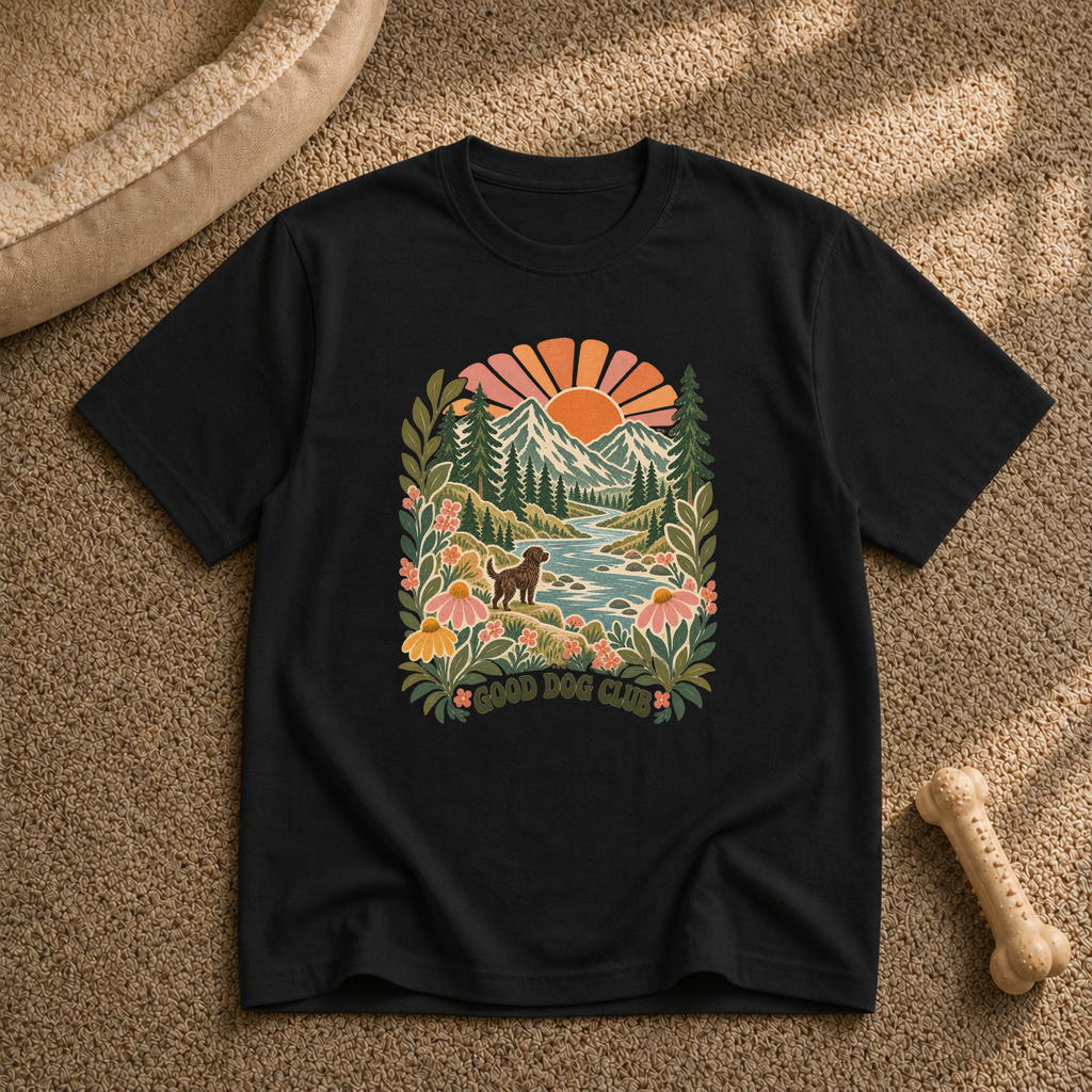 Good Dog Club sunset T-shirt
