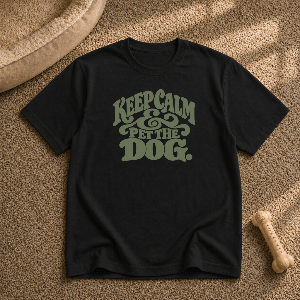 Keep calm pet the dog T-Shirt