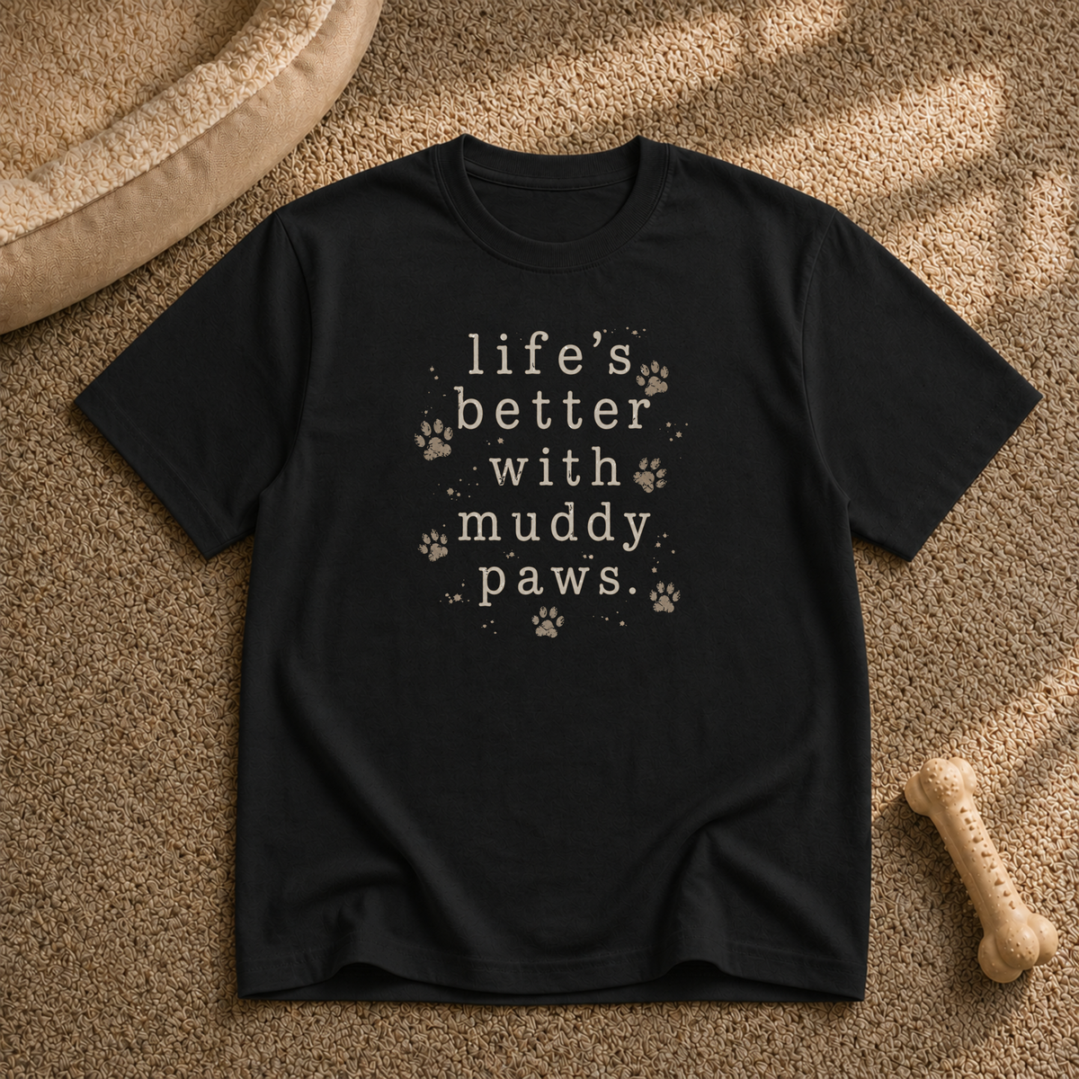 Life's Better with Muddy Paws T-Shirt