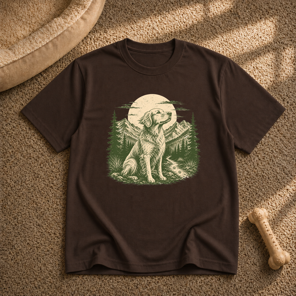 Golden Retriever Mountain T-shirt