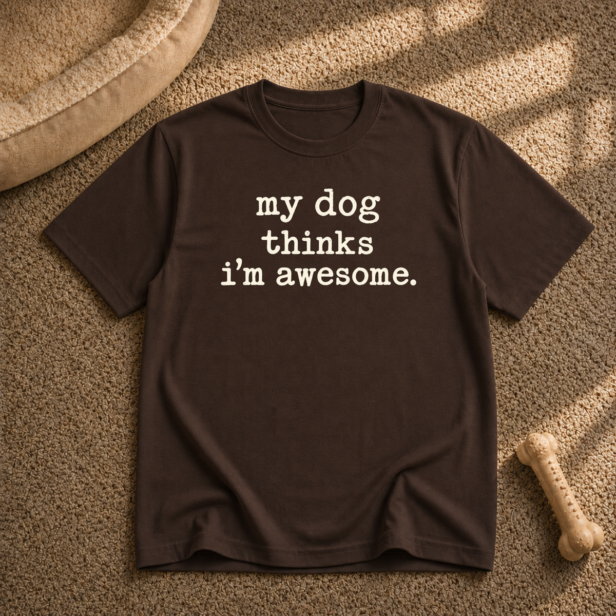 my dog thinks i’m awesome T-shirt