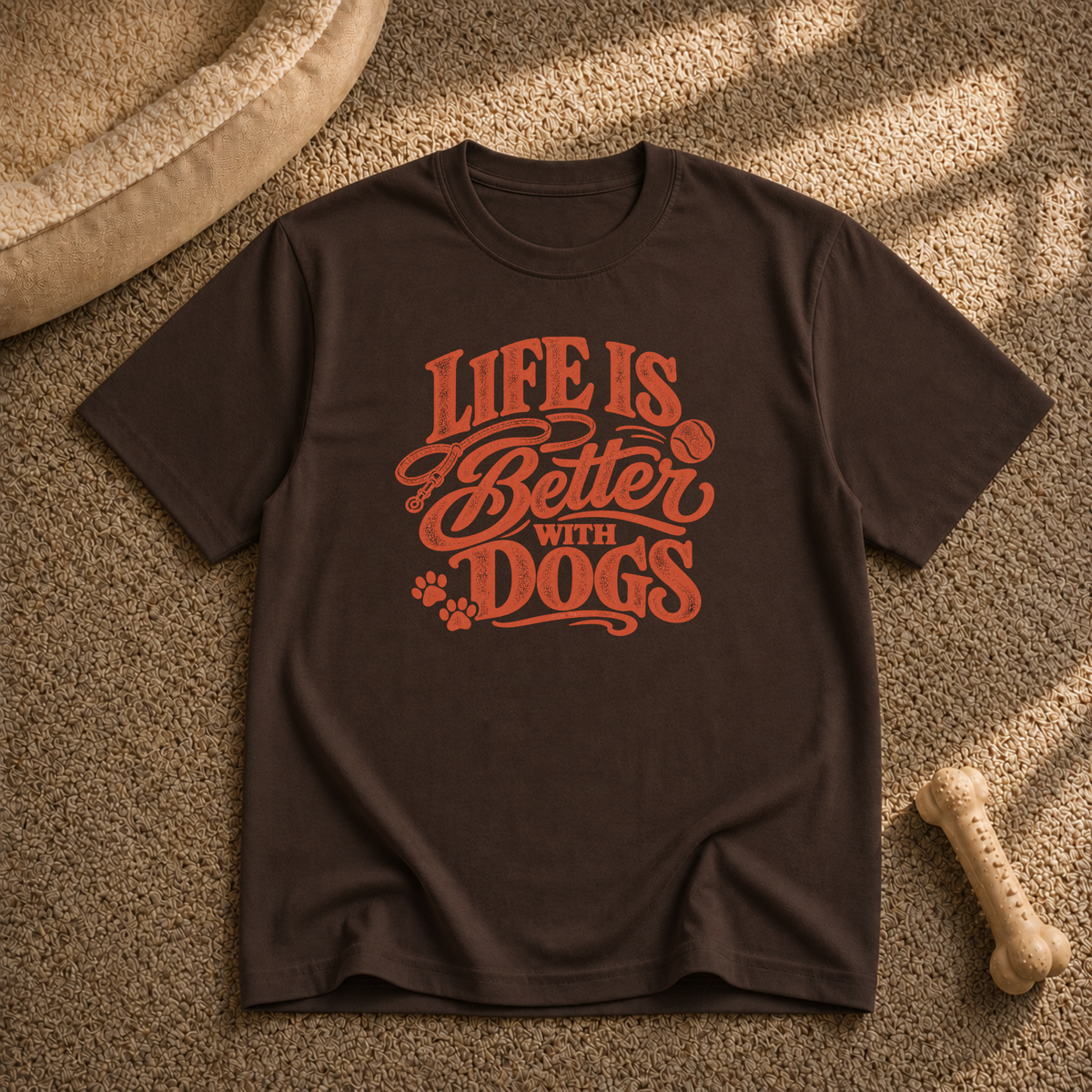 Life Is better with dogs T-Shirt