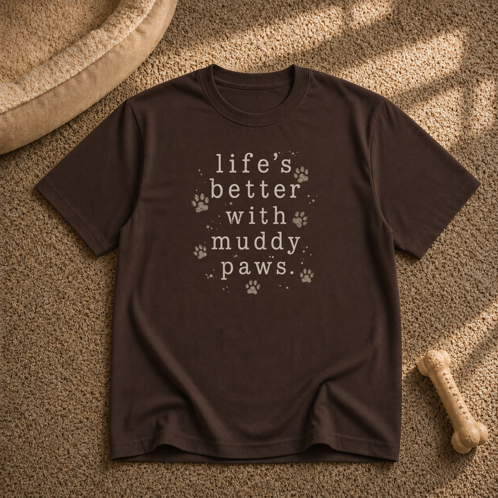 Life's Better with Muddy Paws T-Shirt