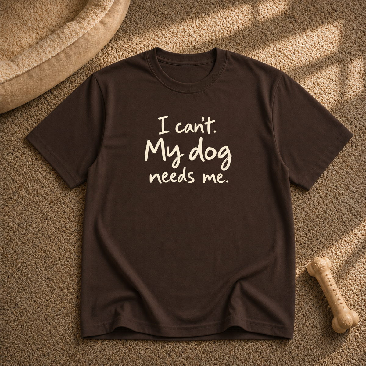 I Can't My Dog Needs Me T-Shirt