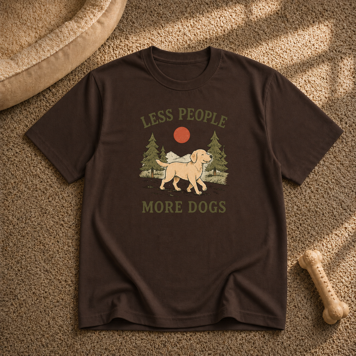 Less People More Dogs T-Shirt
