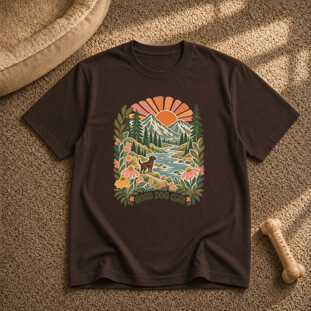 Good Dog Club sunset T-shirt