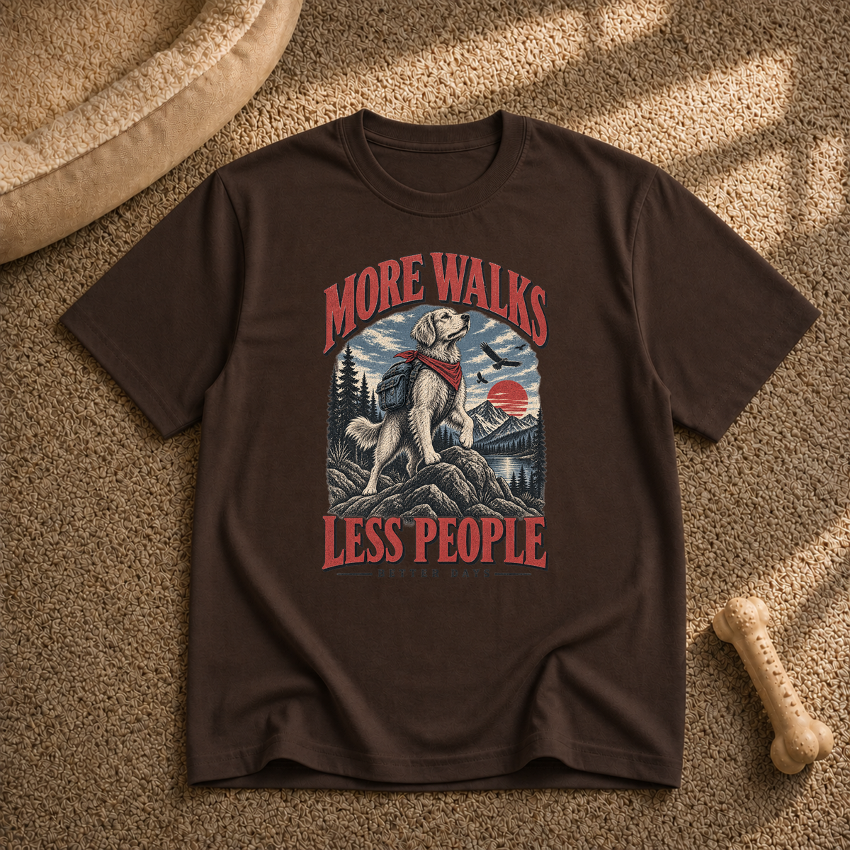 More Walks Less People T-Shirt