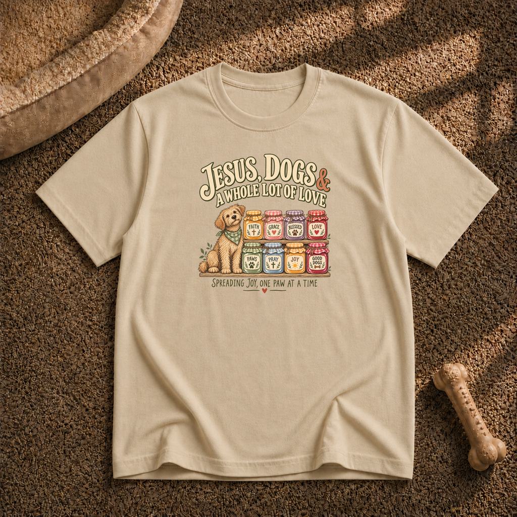 Jesus dogs and love T-Shirt