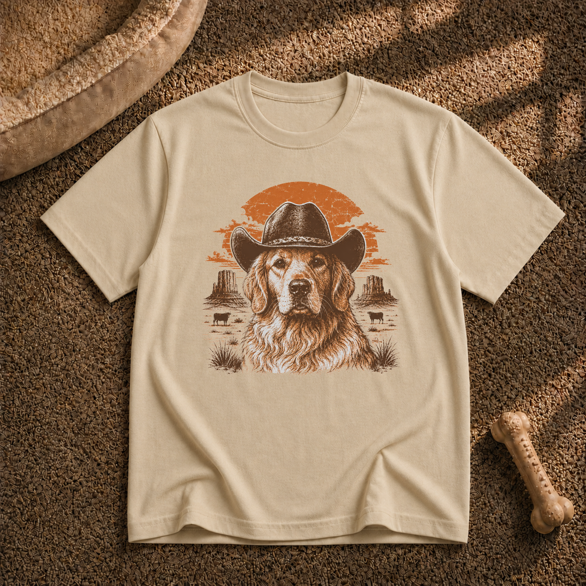 Western golden retriever T-shirt
