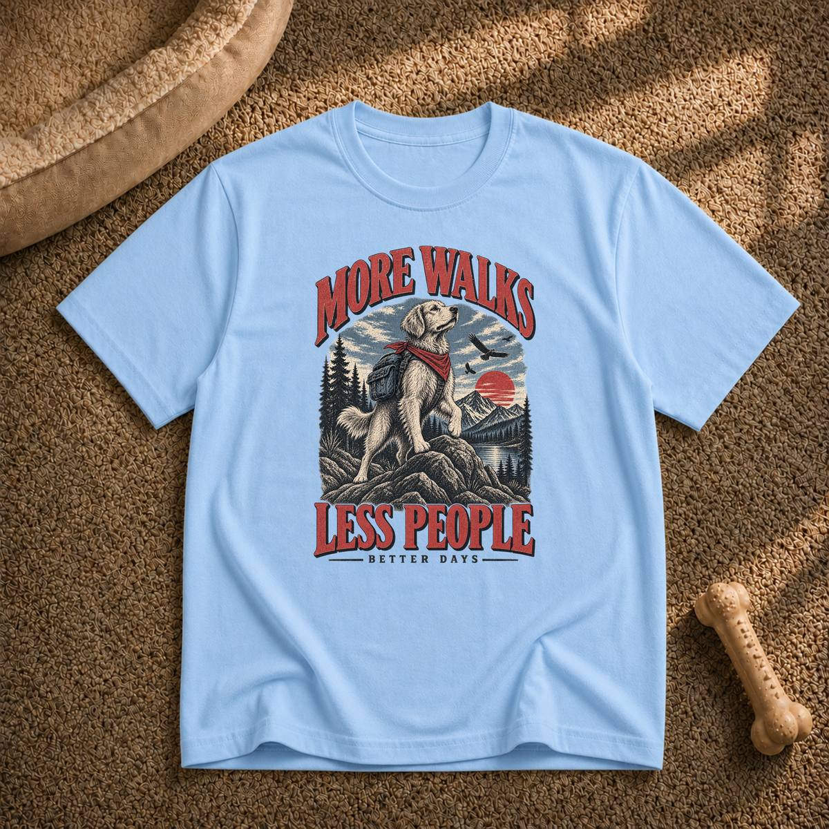 More Walks Less People T-Shirt