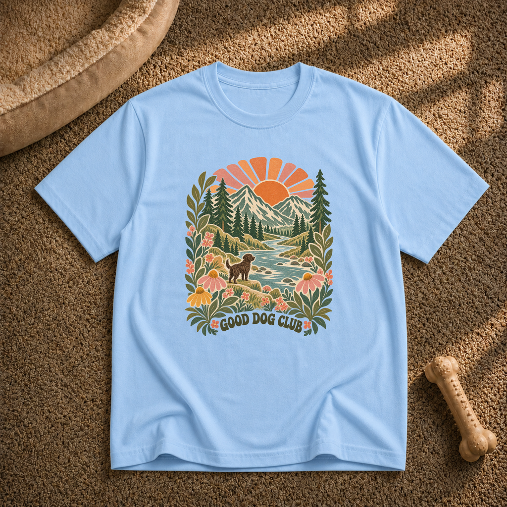 Good Dog Club sunset T-shirt