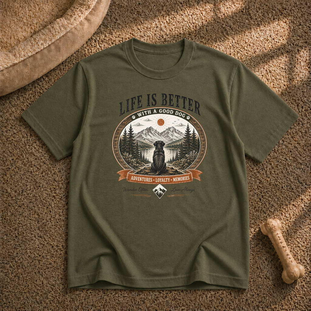 Life Is Better With a Good Dog T-Shirt