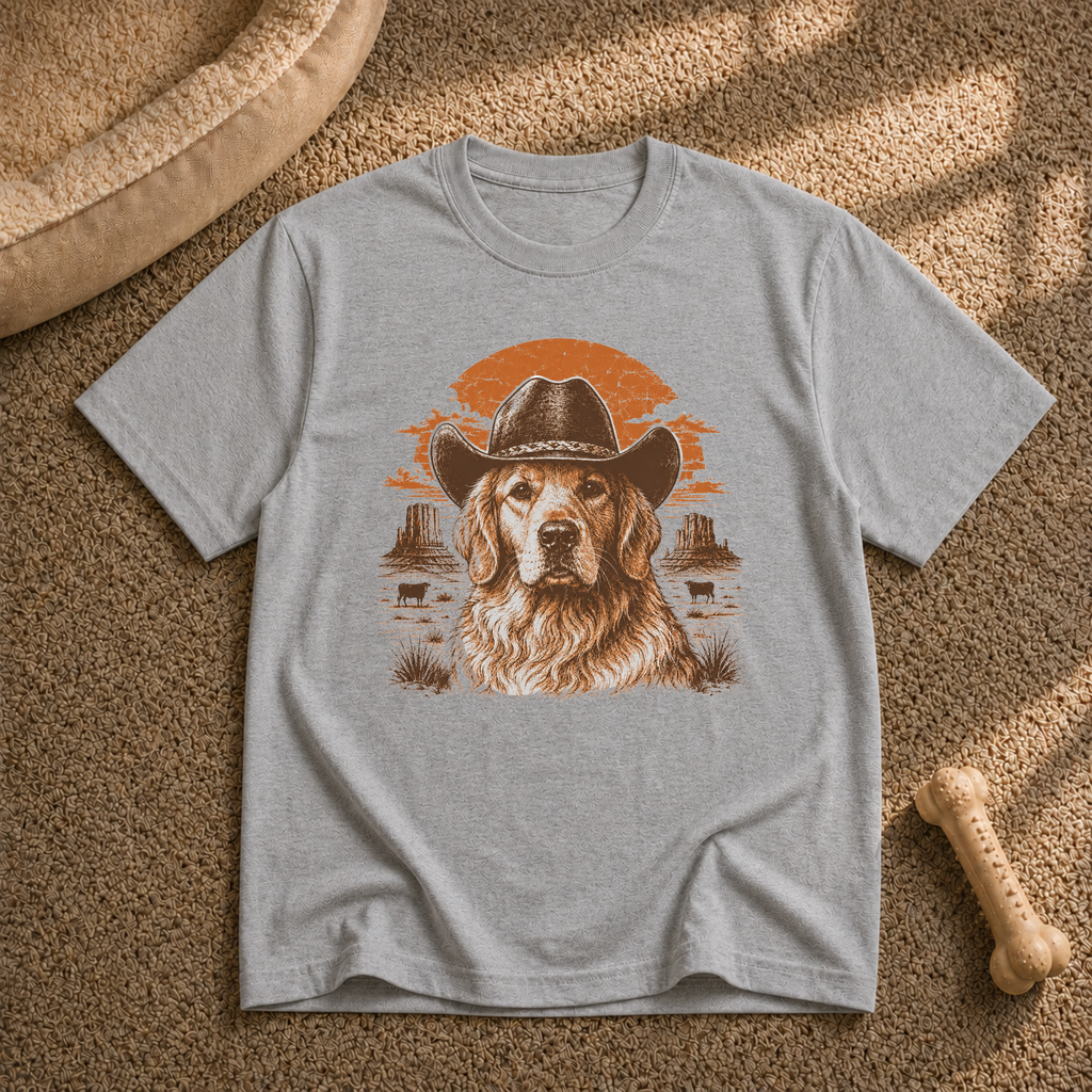Western golden retriever T-shirt