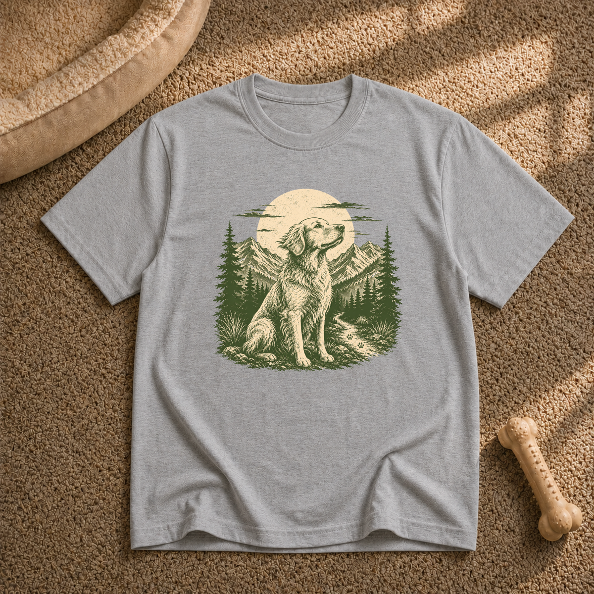 Golden Retriever Mountain T-shirt