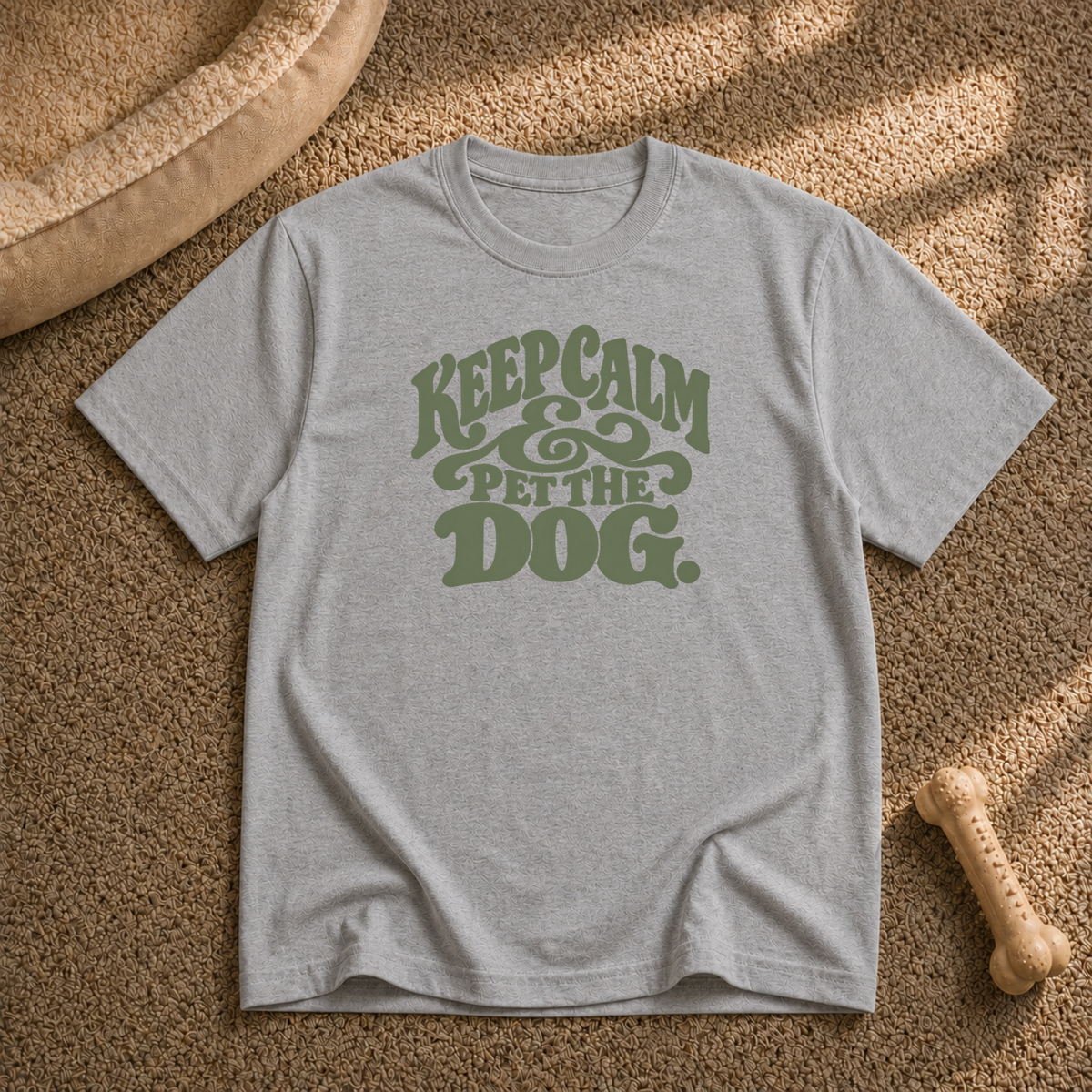 Keep calm pet the dog T-Shirt