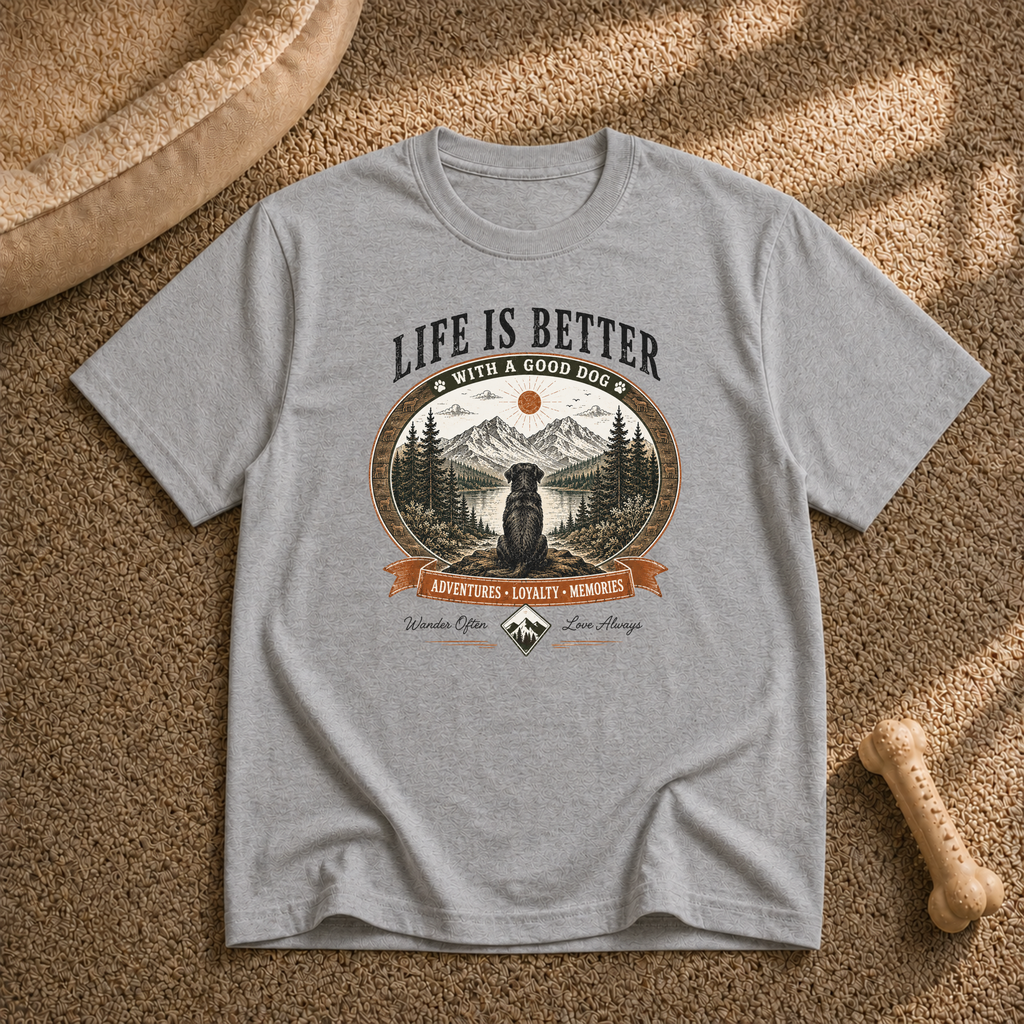 Life Is Better With a Good Dog T-Shirt