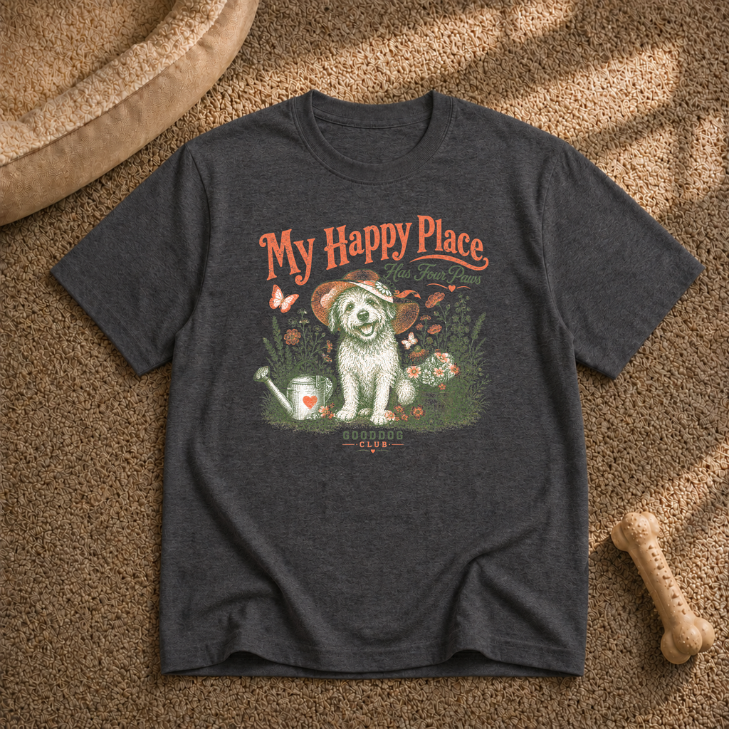 My Happy Place Has Four Paws T-Shirt
