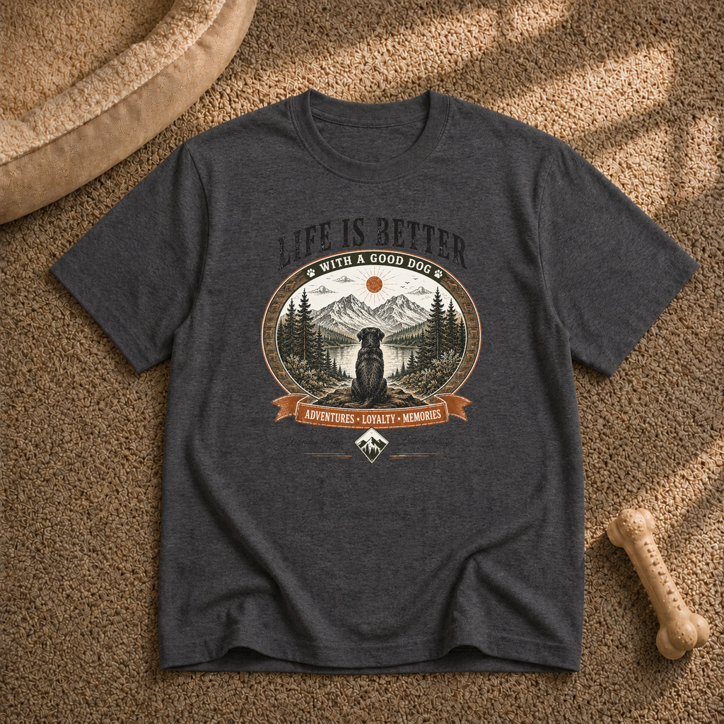 Life Is Better With a Good Dog T-Shirt