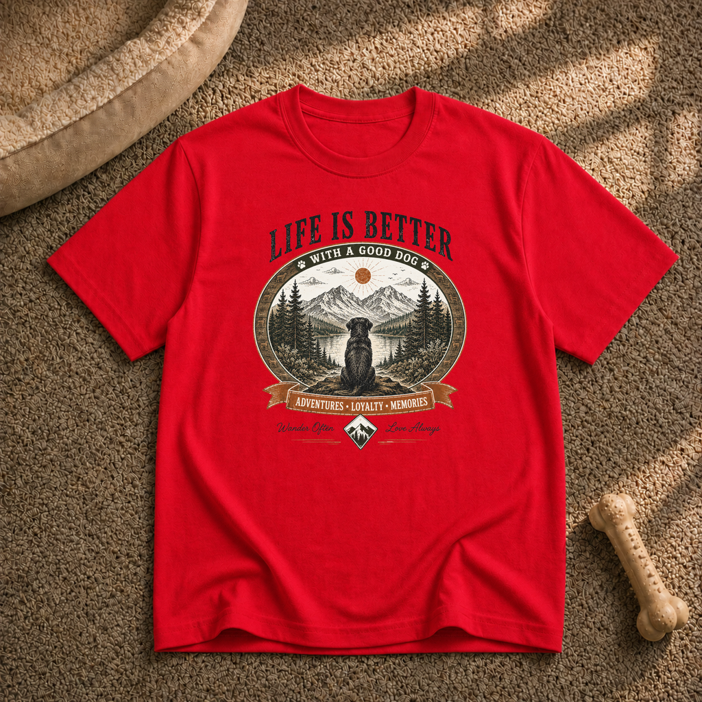 Life Is Better With a Good Dog T-Shirt