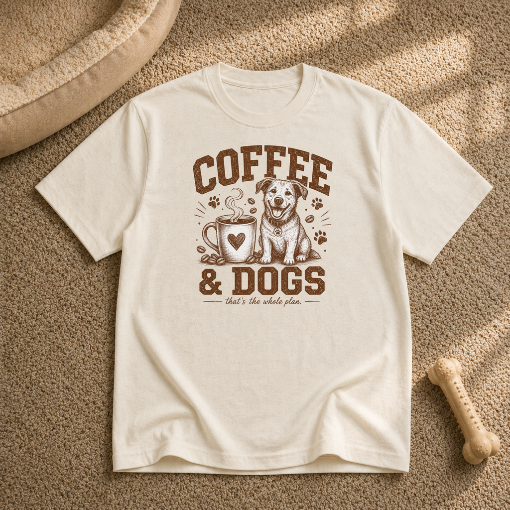 Coffee & Dogs T‑Shirt