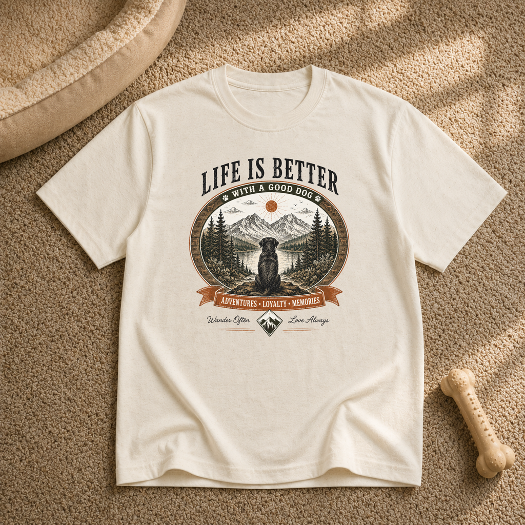 Life Is Better With a Good Dog T-Shirt
