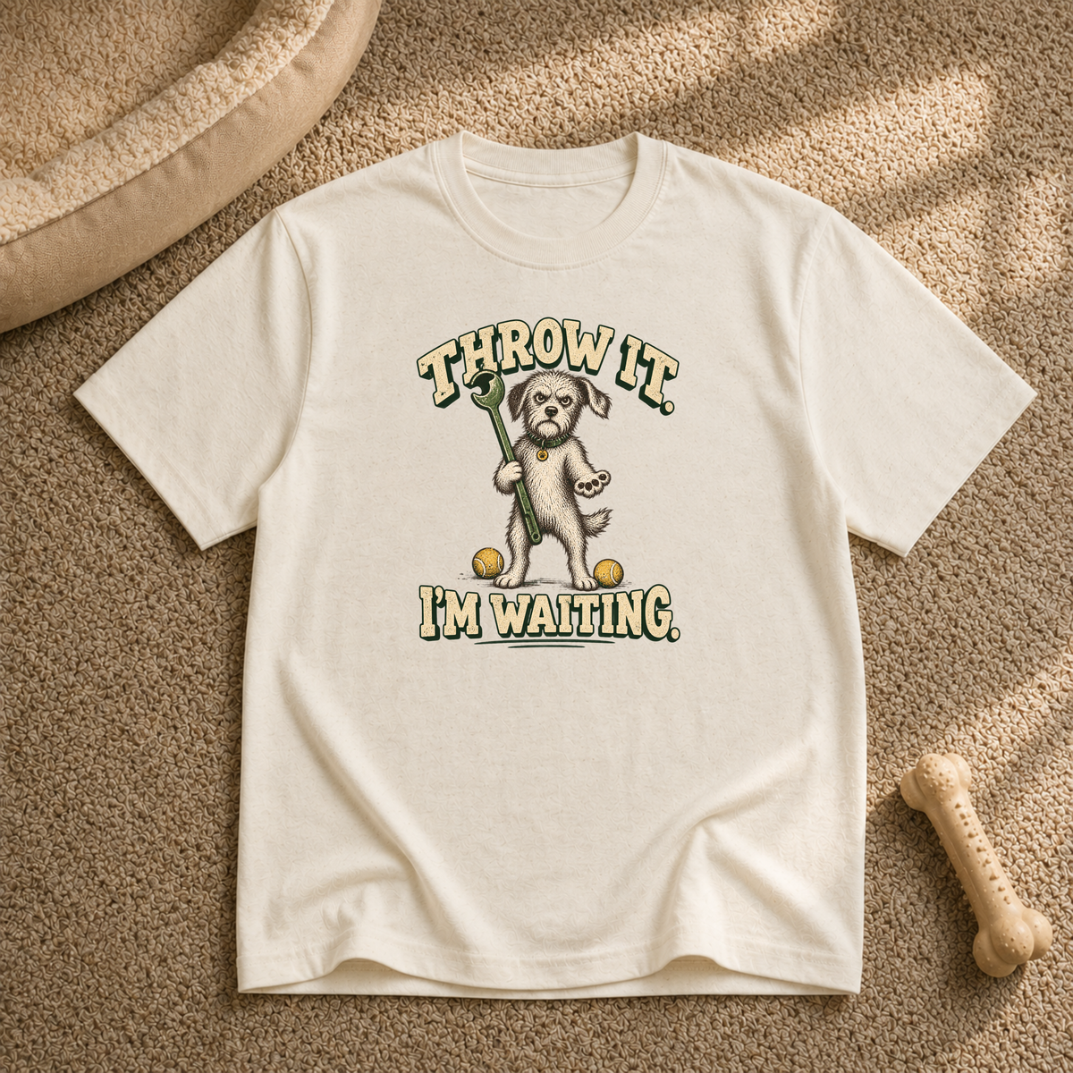 Throw It I'm Waiting Dog T-Shirt