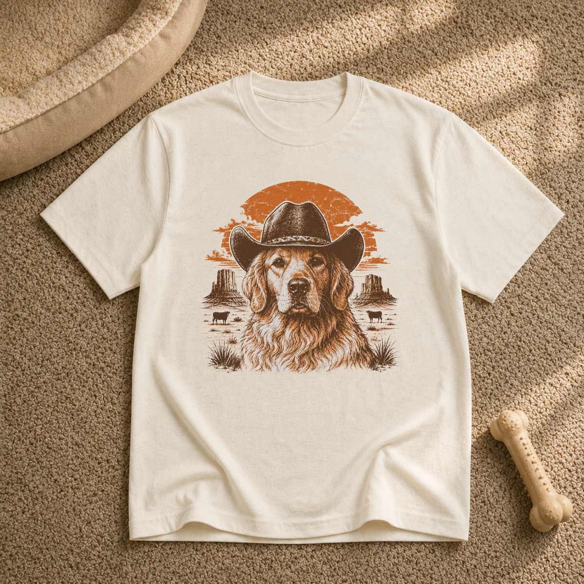 Western golden retriever T-shirt
