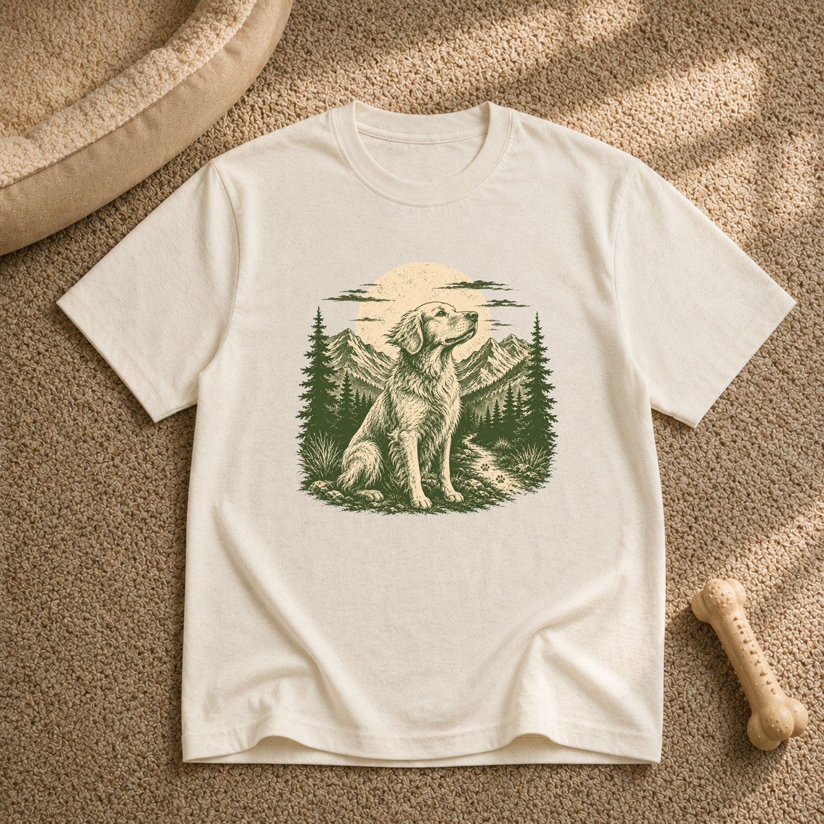 Golden Retriever Mountain T-shirt