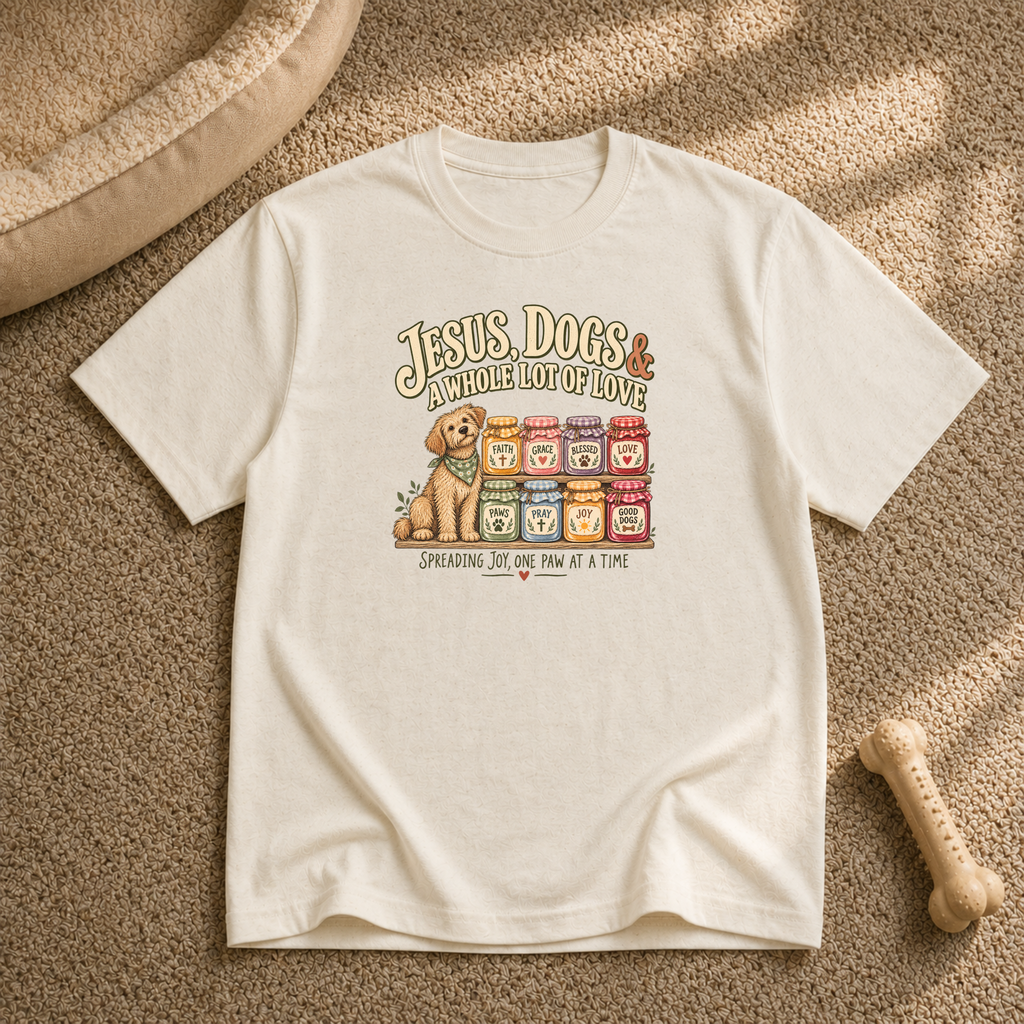 Jesus dogs and love T-Shirt