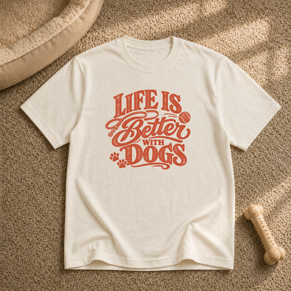 Life Is better with dogs T-Shirt