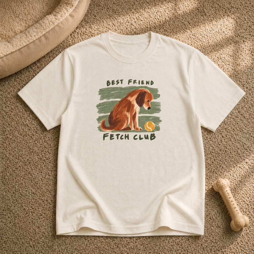 Best Friend Fetch Club Dog T-Shirt